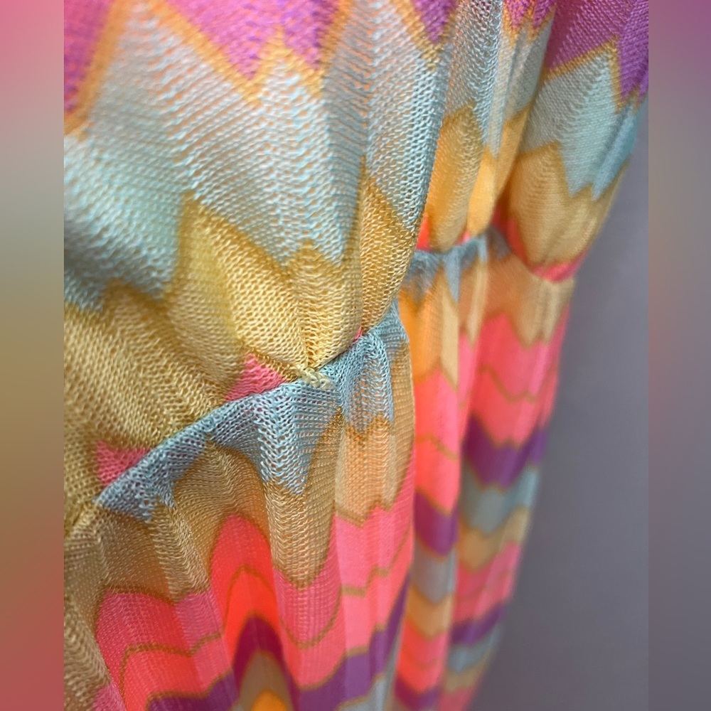 Lilly Pulitzer Inna pastel chevron print gauzy halter dress Size XS - Picture 10 of 12